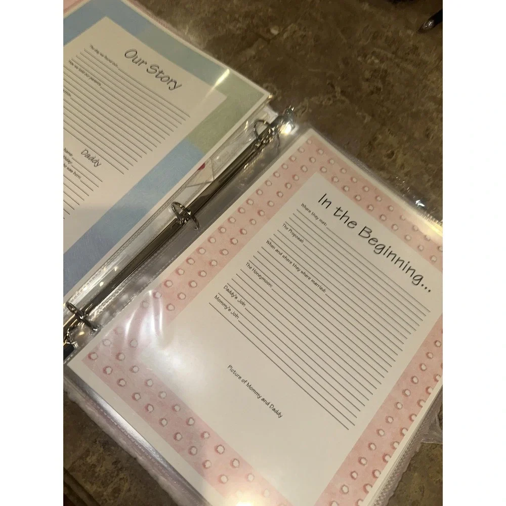Pink Lamb Baby Memory Book Girl‎ Plush Cover 3-Ring Binder Keepsake Album New